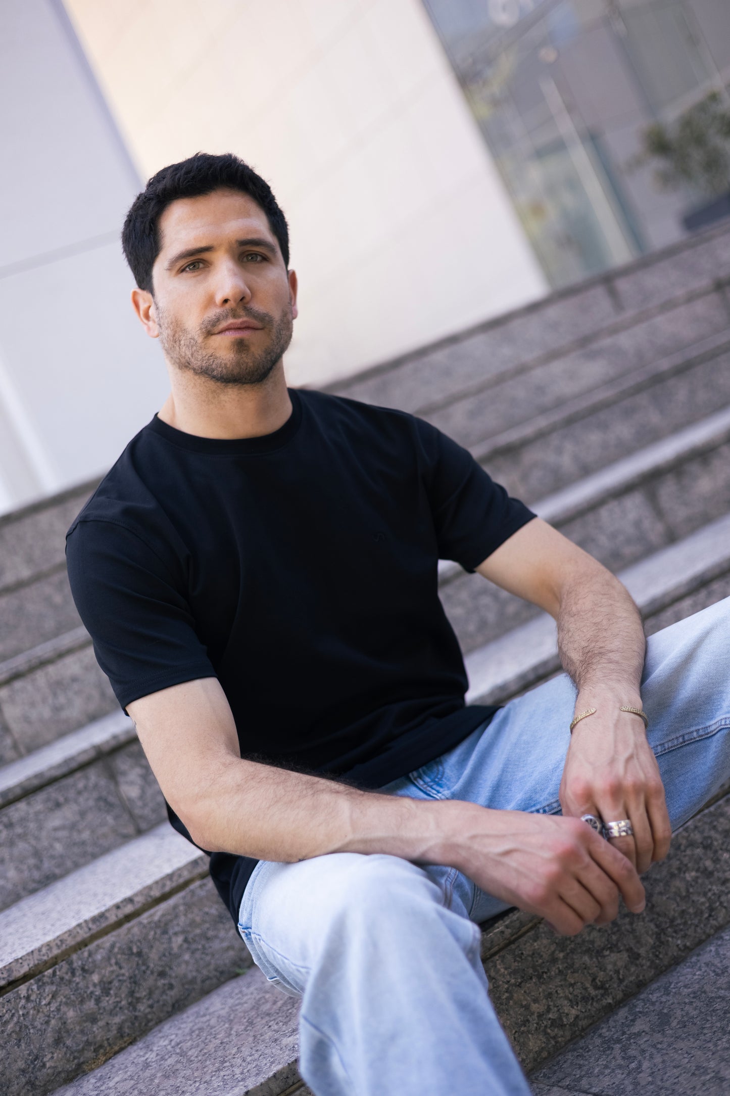 Polera Algodón Pima - Black