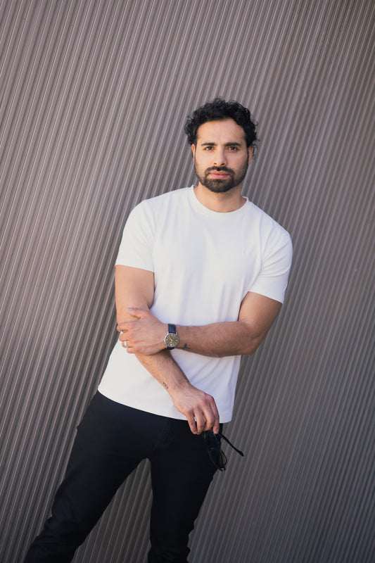 Polera Algodón Pima - Blanco crema