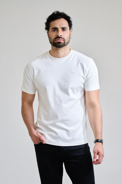 Polera Algodón Pima - Blanco crema