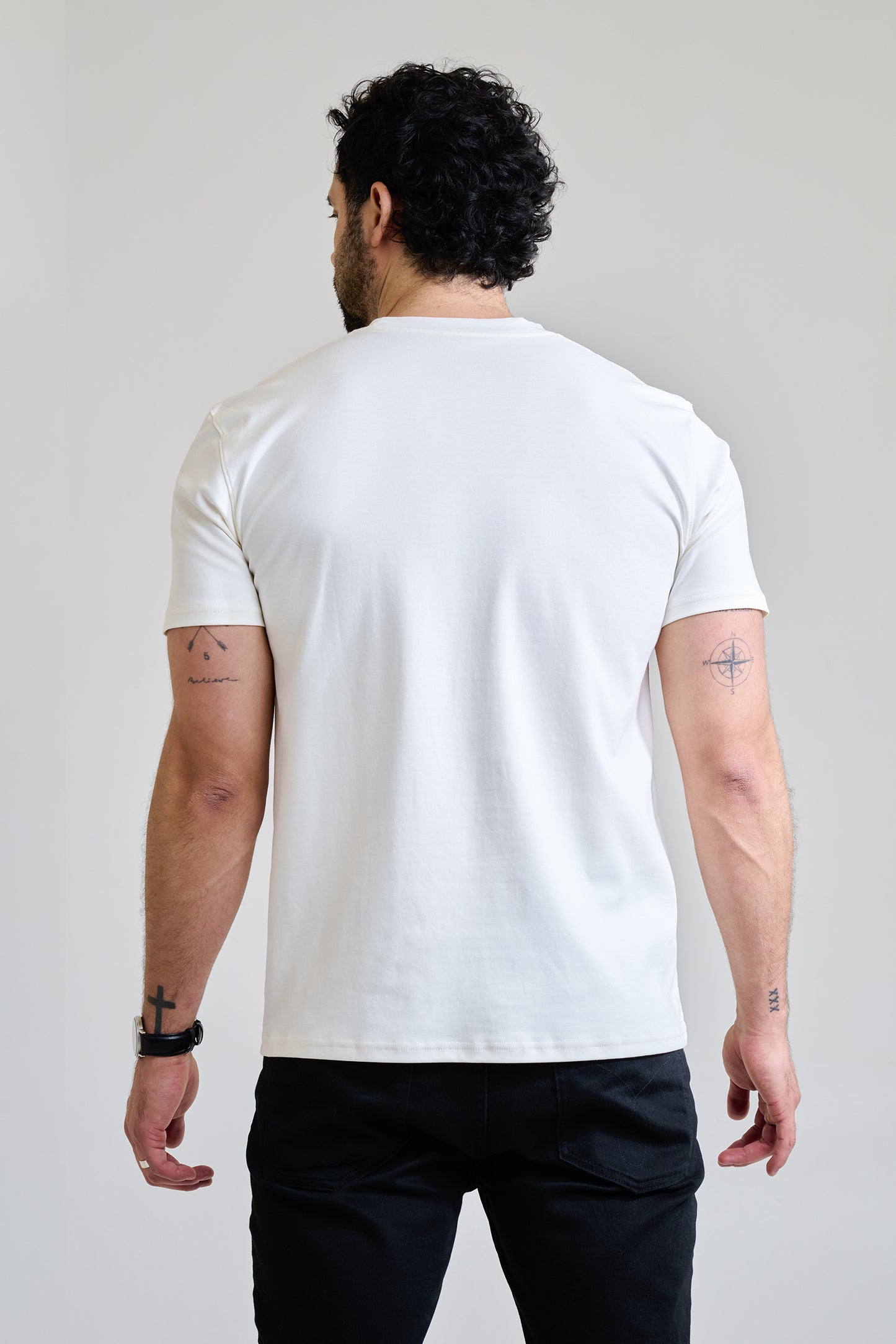 Polera Algodón Pima - Blanco crema