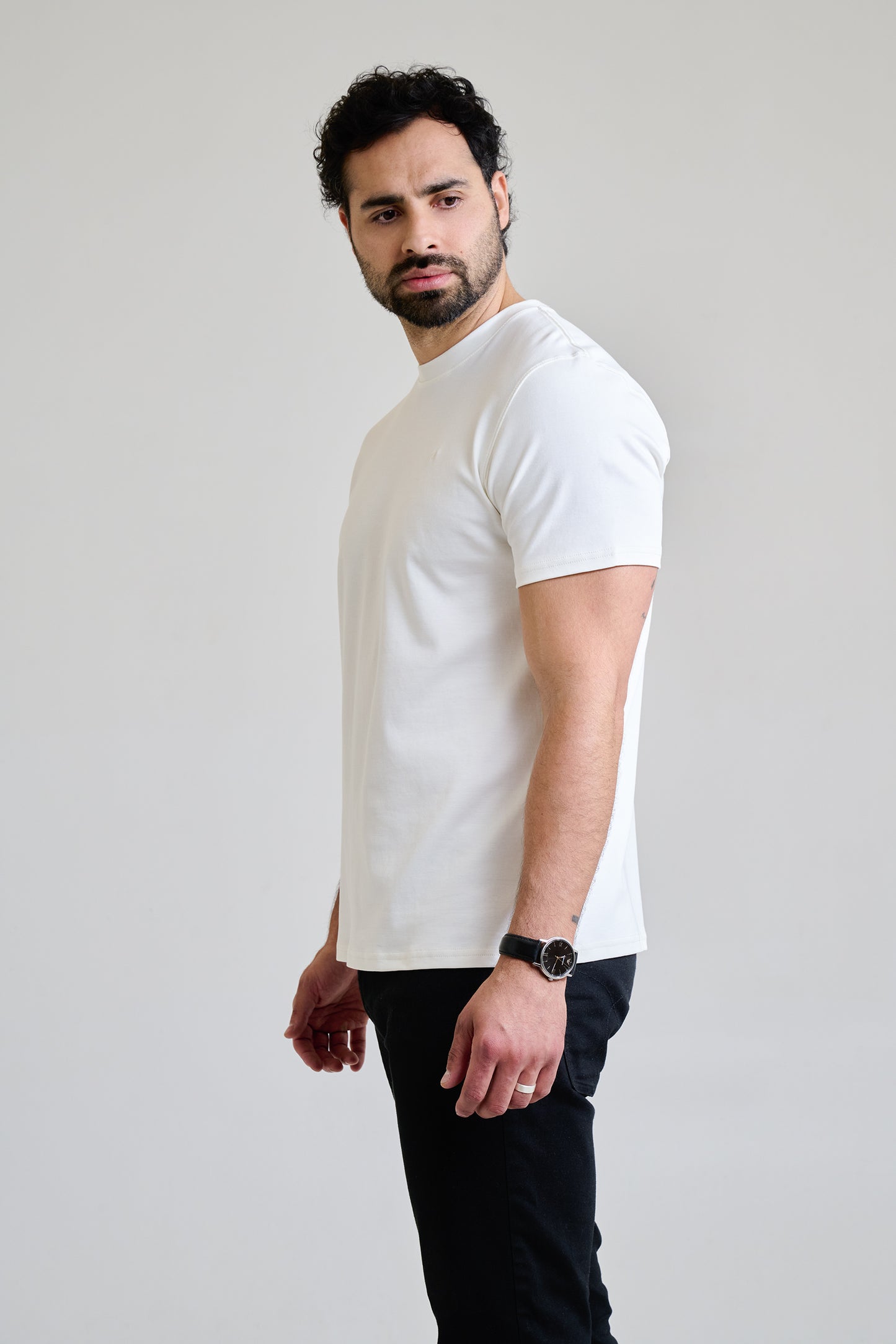 Polera Algodón Pima - Blanco crema
