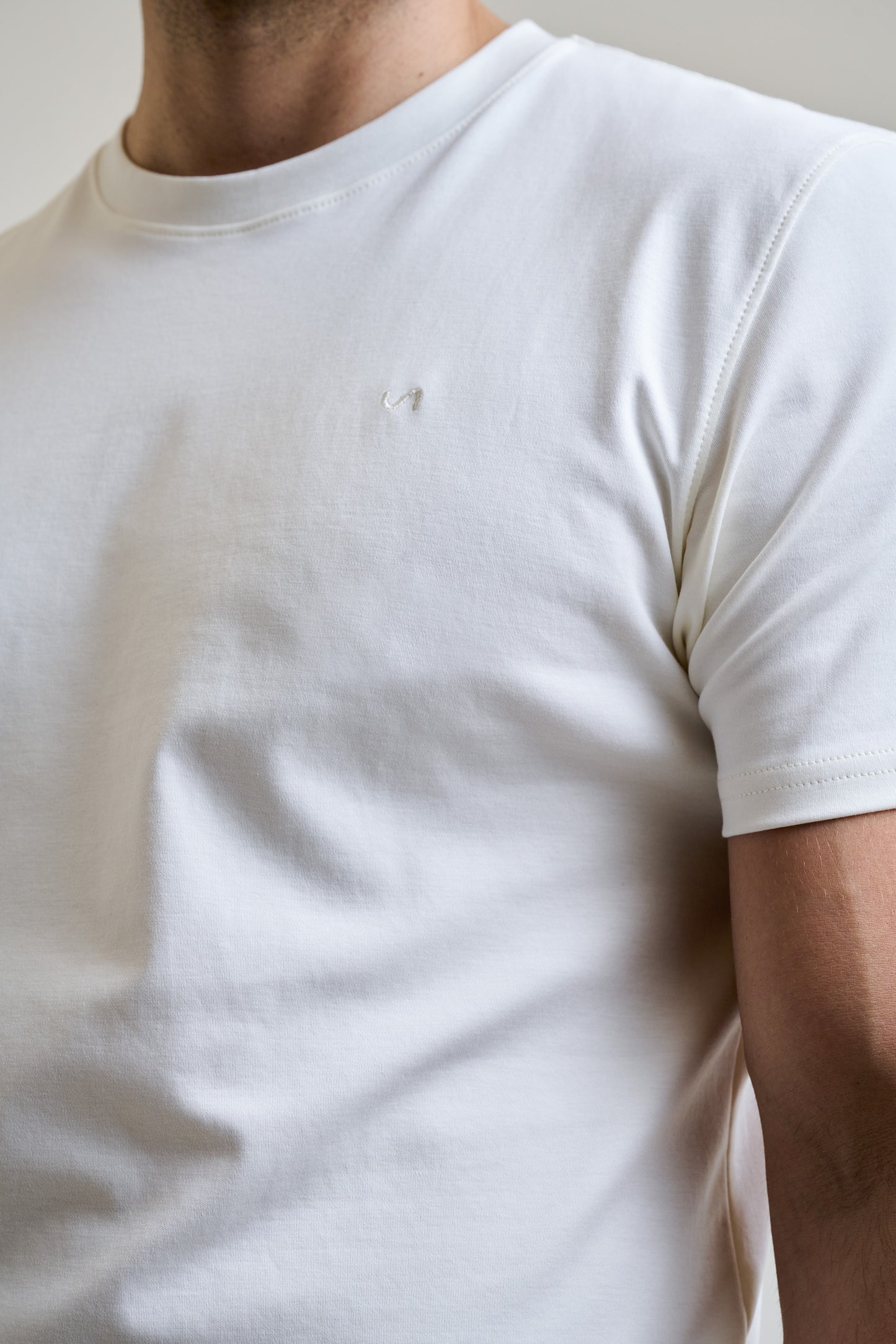 Polera Algodón Pima - Blanco crema