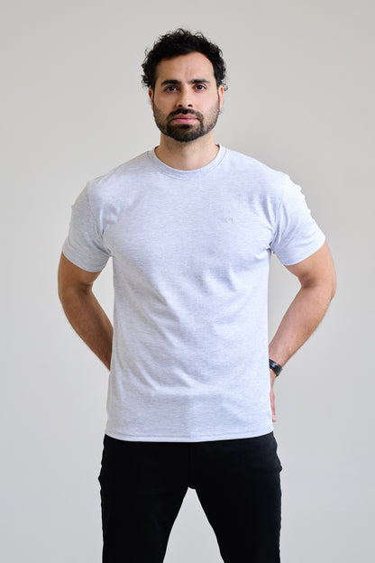 Polera Algodón Pima - Grey Melange