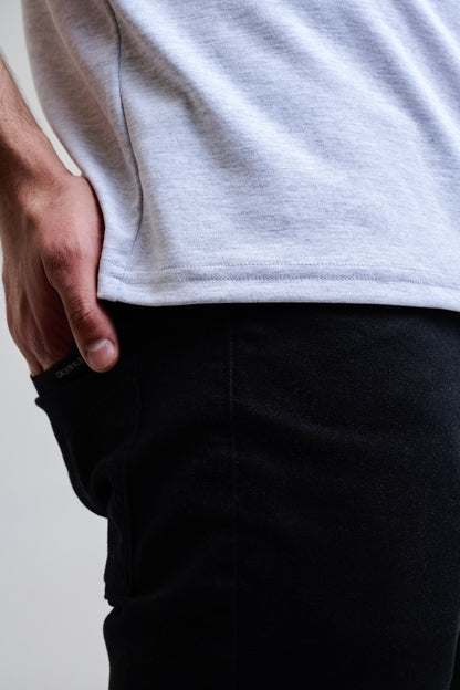 Polera Algodón Pima - Grey Melange