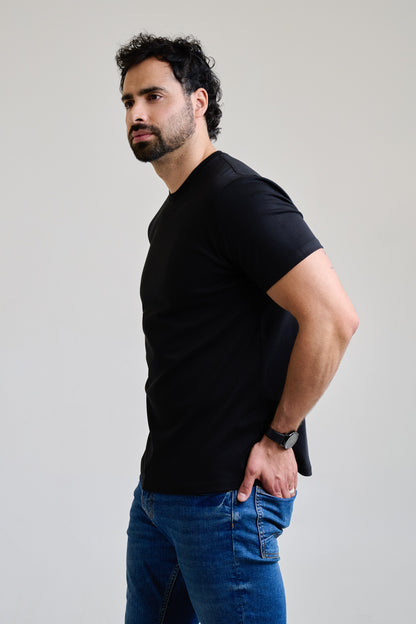 Polera Algodón Pima - Black