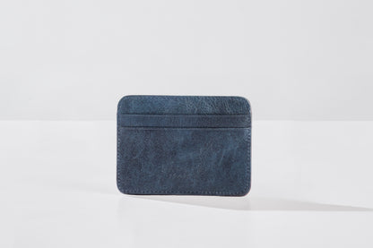 Tarjetero Cuero Classic - Blue Navy