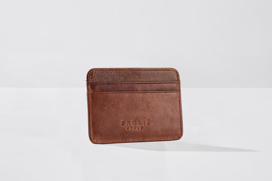 Tarjetero Cuero Classic - Brown