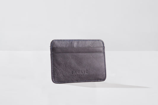 Tarjetero Cuero Classic - Dark Grey