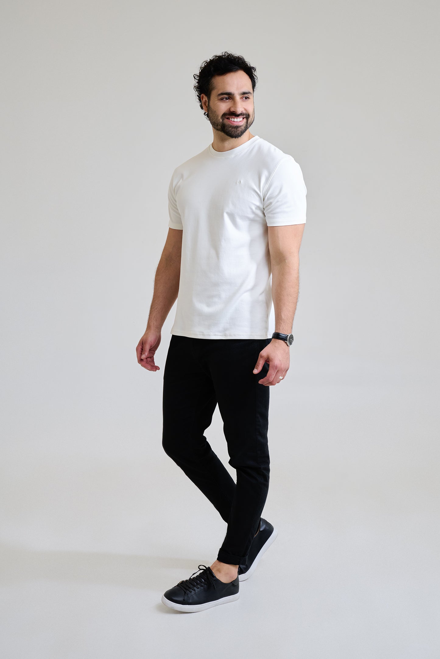 Polera Algodón Pima - Blanco crema