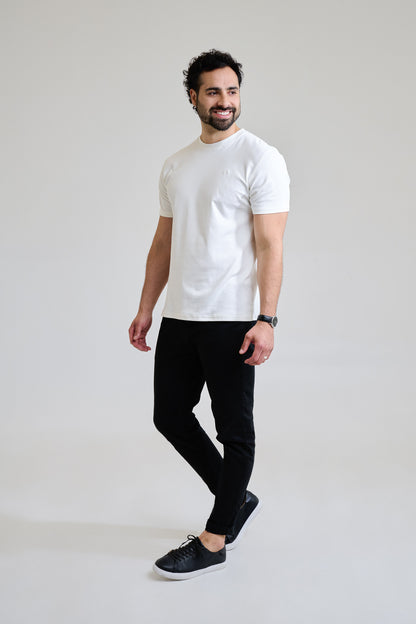 Polera Algodón Pima - Blanco crema